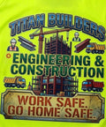 Custom High Visibility Safety Polo Shirt Quick Dry Reflective Work Uniform With Moisture Wicking Fabric Built For The Daily Grind And Crew Hustle Heavy Duty Industrial Gear Dark Blue featuring construction graphics.