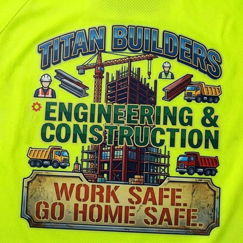 Custom High Visibility Safety Polo Shirt Quick Dry Reflective Work Uniform With Moisture Wicking Fabric Built For The Daily Grind And Crew Hustle Heavy Duty Industrial Gear Dark Blue featuring construction graphics.