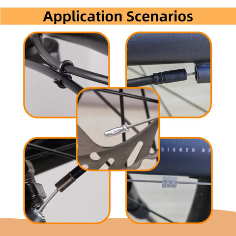 Application scenarios of 80 Piece Bike Cable End Cap Kit With Brass End Caps O Rings S Hooks And Housing Caps For Shifter And Brake Cables