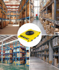 Heavy Duty Machinery Mover Skates With 360 Degree Swivel Non Slip Base, for easy transport in industrial warehouse.
