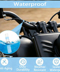 100 Pack 16 To 14 Awg Solder Seal Butt Connectors Blue Adhesive Lined Heat Shrink Cable Splices on motorcycle handlebars.