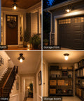 4 Pack Motion Sensor LED Bulbs 12W 100W Equivalent 2700K Warm White Auto On Off Dusk To Dawn Security Lighting For Indoor Outdoor Porch Garage Basement Stairs Energy Efficient Easy Hands Free Light in porch, garage, stairs and storage room