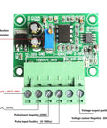 Circuit board of Frequency To Voltage Converter Module 0 Hertz To 10 Kilohertz Digital To Analog Converter with labeled connections