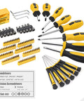 Screwdrivers and bits from 467 Piece Household Tool Set For Home And Garage Ready Projects In A 16 Inch Tool Bag With Heavy Duty Kit Pro Grade Quality Perfect