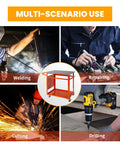 Multi-scenario use of Beefy 36 By 24 Inch Heavy Duty Welding Table With 5 Eighths Inch Fixture Holes And 1200 Lb Capacity.