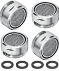4 Pack Universal Faucet Aerators With 15/16 Male Thread For Fast Kitchen Sink And Bathroom Tap Replacements heavy duty brass design
