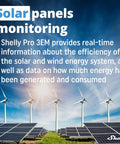 Heavy Duty 3 Phase Smart Energy Meter Slick Setup For Precise Two Way Power Tracking Din Rail Mount with solar panels and wind turbines.