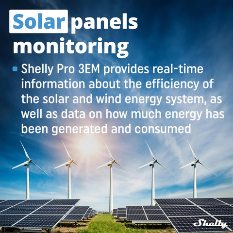 Heavy Duty 3 Phase Smart Energy Meter Slick Setup For Precise Two Way Power Tracking Din Rail Mount with solar panels and wind turbines.