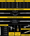 52-Piece Jumbo Metric Tap And Die Set For Internal And External Threading M6x0.75 To M24x3.0 with wrenches and gauges displayed