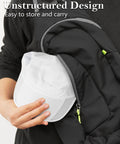 Cooling Outdoor Running Hat For Men And Women With Quick Dry Breathable Mesh And UPF50 Sun Protection being packed into backpack