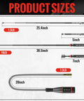 Three Piece Telescoping Magnetic Pickup Tool Set With Sixteen Pound Heavy Duty Lift, One Point Five Pound Extendable Magnet, And Twenty Inch Flexible Magnetic Retriever Wand for Garage