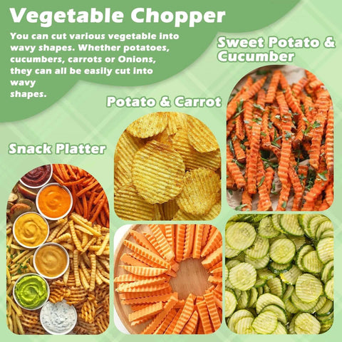 Suuker Crinkle Cut Knife for Veggies, stainless steel kitchen tool