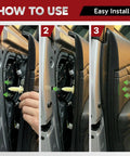 Heavy Duty Door Panel Retainer Clip Grommets For GM Truck installation steps showing fitment and secure locking in door trim.