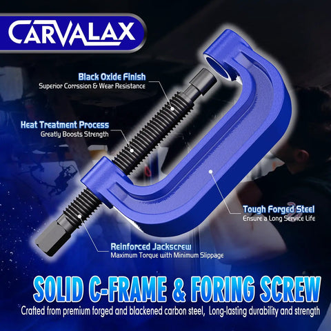 Ball Joint Press Kit With Universal Adapters And Sockets For Cars Trucks And SUVs Heavy Duty 9 Inch C Frame Display