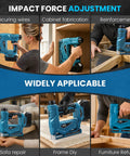 Makita 18V Compatible Cordless Brad Nailer And Stapler 2 In 1 For 18ga Fasteners Bare Tool used in cabinet jobs and securing wires.