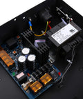Heavy Duty Access Control Power Supply Box Pumping Out Steady 12Vdc Current For Wiegand Boards close-up view of components.