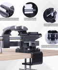 Industrial Grade Rock Solid Heavy Duty 6 Inch Bench Vise With All Steel Swivel Base And Dual Jaw Design For Tough Woodworking Metalworking And Weekend Warrior Diy Projects showing high-carbon steel jaws and pipe clamp features.