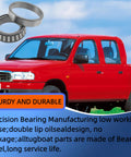 Front Wheel Bearing And Seal Kit For Ford Ranger 1995 To 2011 2WD Explorer Mazda Truck with inset showing a bearing