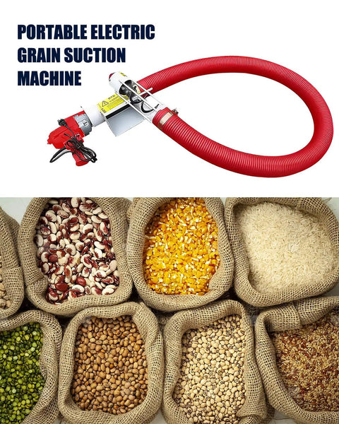 Electric Screw Conveyor For Grains Cement And Sand A Beast Of A Heavy Duty 1500W Portable Powder Transfer Gear pictured with grains
