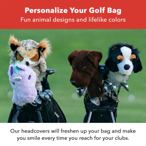 Deer Driver Headcover For 460cc Drivers Premium Golf Club Cover With Plush Fur Got You Covered Funny Yet Stylish Protection