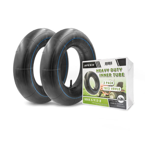 Two Pack Premium Replacement Tire Inner Tubes For 18x8.50/9.50-8 Fits 8 Inch Rims with Packaging
