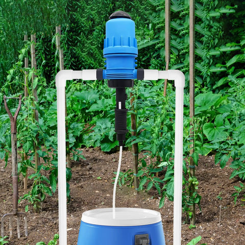 0.4 To 4 Percent Adjustable Fertilizer Injector For Drip Irrigation And Automatic Liquid Dosing Pump in garden setup