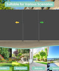 Side Awning 118 By 71 Inches Retractable Privacy Screen For Patio Backyard Garden Balcony And Courtyard UV Resistant