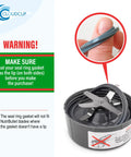 Gasket Replacement Seal Ring Set For 600W And 900W Blenders, Rubber Lip Gasket Pack Of 2 with installation warning