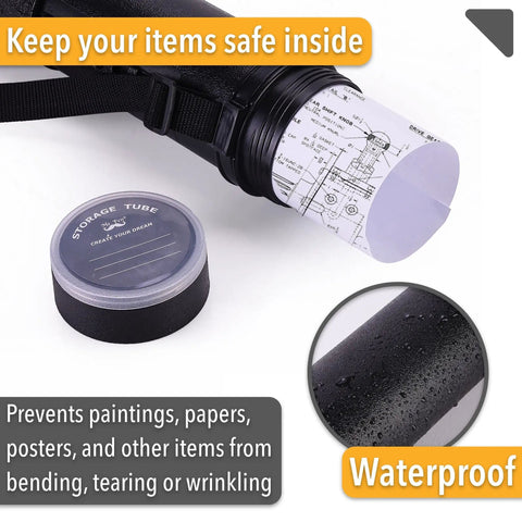 Extendable Poster Storage Tube With Strap Hits Different Shielding Rolled Posters And Blueprints Keeps Artwork Dry On The Road Saves Artists From Dusty Storage Stress While Guaranteeing Flat Delivery Every Single Trip Guaranteed