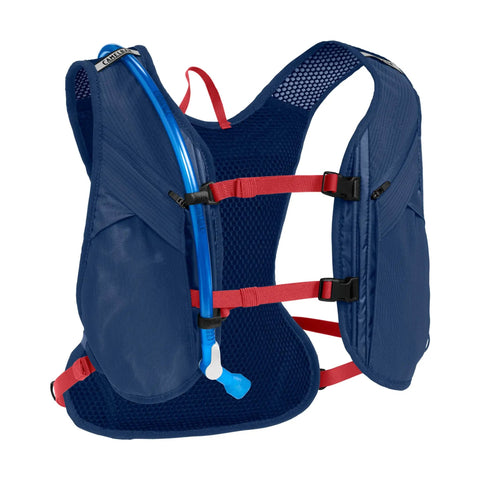 Chase Race 4 Bike Hydration Vest With 50oz Reservoir Built For Quick Sips On Fast Road And Gravel Rides, Deep Sea Edition viewport