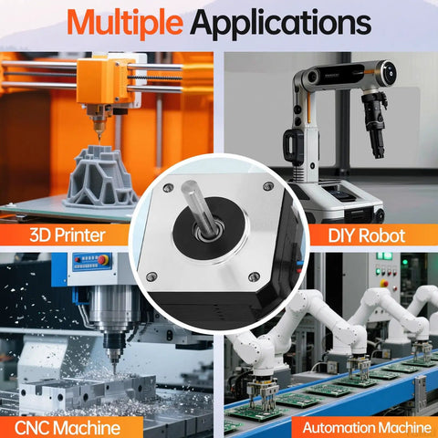 Nema 17 Stepper Motor use in CNC, 3D printers, DIY robots, and automation machines