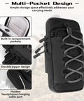 Universal Front Frame Bag For Electric Dirt Bikes And Motorcycles Storage Pouch With Battery Cover Accessory Fits Surron Talaria E Ride Pro Models No Mod Needed Durable Weatherproof Build For Rugged Daily Rides, black multi-pocket bag with double zipper and cable port