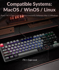 Premium TKL Wired Hall Effect Mechanical Keyboard Featuring Magnetic Switches Adjustable Actuation with RGB lighting.