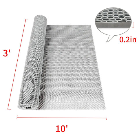 Heavy Duty PVC Drainage Mat 3 Ft By 10 Ft, One Quarter Inch Thick, No Slip Anti Fatigue Floor Mat For Wet Areas, Grippy Surface