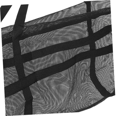 Close-up of Mesh Basketball Duffle Bag Large Capacity Gym Tote For Sports Gear with PVC mesh and straps, ideal for outdoor use.