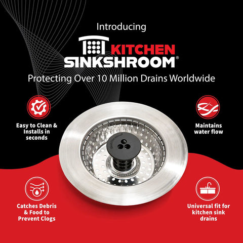 Revolutionary No Clog Sink Strainer Basket With Stopper In Durable Stainless Steel Keeps Food Particles From Blocking Drains