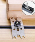 Six Piece Slab Clamping Dogs Set For Woodworking, Bench Dogs Router Sled For CNC And Panel Processing on a wooden slab