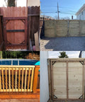 Wooden gates and fences using Heavy Duty Anti Sag Bracket Kit For Wooden Fences Shed Doors Driveway Gates Corral Gates And Wood Windows Two Pack Built Tough.