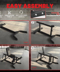 Assembly steps for Leg Extension And Curl Machine With 70 Lb Olympic Bumper Plates Set For Home Gym Leg Strength Training Equipment
