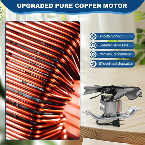 Beefy 8 Inch Bathroom Exhaust Fan With 200 CFM White Vertical Discharge Ceiling Ventilation Fan motor and copper coils