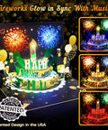 Interactive Pop Up Birthday Card Featuring Flashing Lights And Music Tracks That Totally Knock Your Socks Off Hella Cool Gift For Besties Spouses And Family Comes With Envelope, 3D design with fireworks and balloons.