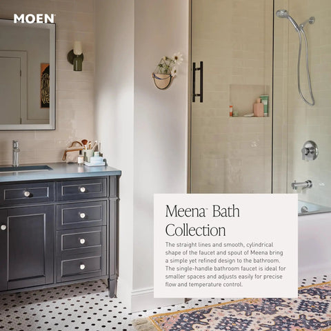Matte Black Modern Shower Faucet Set With Hand Shower And Tub Spout, Single Handle, Valve Included With Behind-Wall Posi-Temp Valve For Tub Install