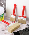 Three Piece Deck Stain And Sealer Brush Set For Wood Heavy Duty Paint Brushes For Decks Fences And Walls In 3 Inch 4 Inch And 6 Inch Sizes