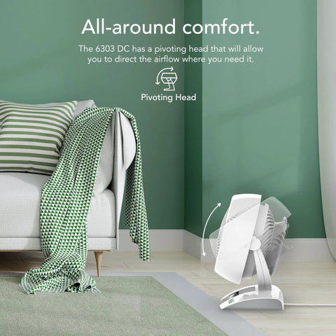 Medium Air Circulator White Floor Fan With Brushless DC Motor And Variable Speed Control Runs Buttery Smooth To Keep Your Home Cool And Slash Utility Costs Without Breaking The Bank Year Round