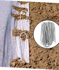 Heavy Duty Galvanized U Shaped Ground Stakes Pack Of 50 For Garden Membranes And Outdoor Fixes Durable Nails With Beveled Ends For No Fuss Ground Mounting And Easy Installation