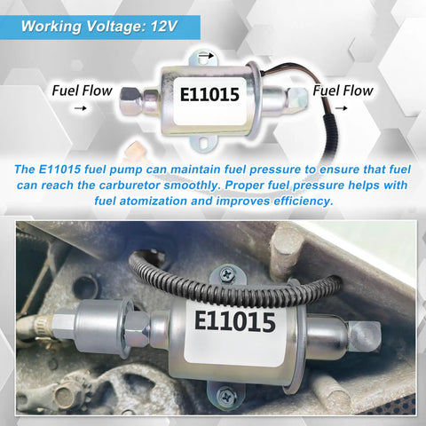 Heavy Duty Electric Fuel Pump For 5500 Watt Gas Generators Like Marquis Gold 5500 And Onan 5.5KW Models HGJAA To HGJAF