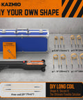 Powerful 1500W Magnetic Induction Heater Kit For Auto Repair 110V Operation 10 Coils With Case in bright orange and blue casing