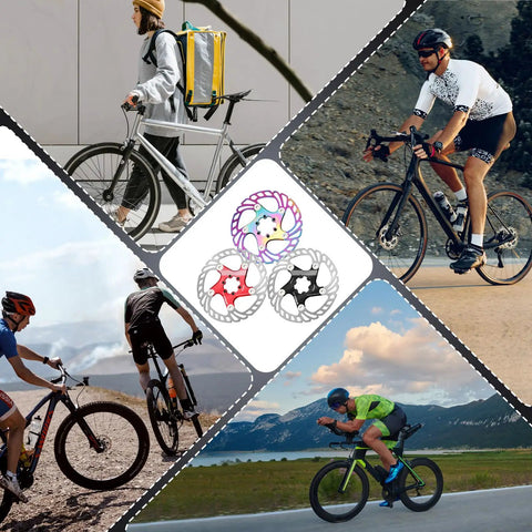 Floating 6 Bolt Disc Brake Rotor For MTB Road Bike And BMX Stainless Steel With Serious Heat Dissipation And Big Stopping Power