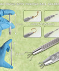 Piercing Taper Grabber Set For Changing Jewelry 14G 16G 18G 20G Threadless Insertion Pin Screw On Tool with ball grabber reacher