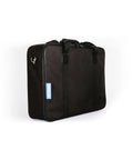 Classic Jr Pedalboard 18 X 12.5 Inch Aluminum Alloy Construction With Fitted Soft Case visible in black carrying bag.